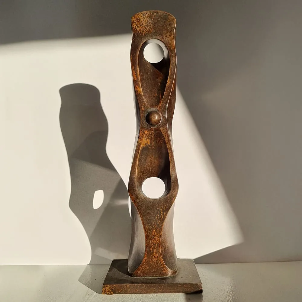 Islander by Blaz Krstanoski Blazeski – bronze sculpture, 43x13x12cm (view 2) – SOHO Galleries Sydney