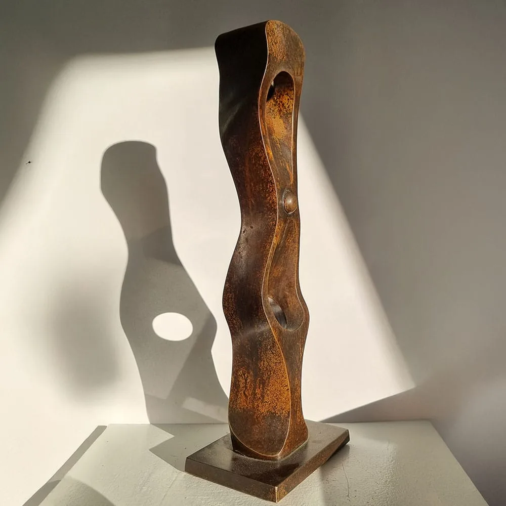 Islander by Blaz Krstanoski Blazeski – bronze sculpture, 43x13x12cm (view 3) – SOHO Galleries Sydney