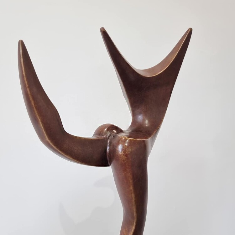 bronze figurative interior sculpture