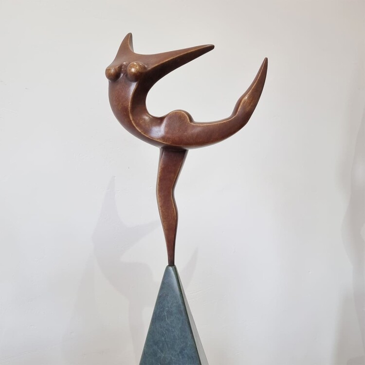 bronze figurative interior sculpture