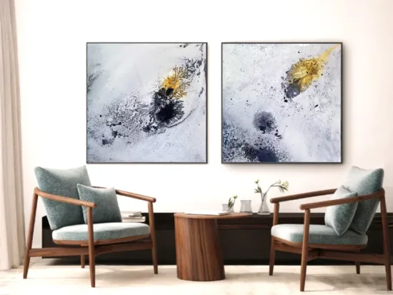 Abstract canvas painting by Conchita Carambano — original art, SOHO Galleries Sydney