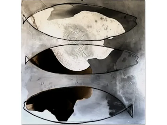 Abstract canvas painting by Conchita Carambano — original art, SOHO Galleries Sydney