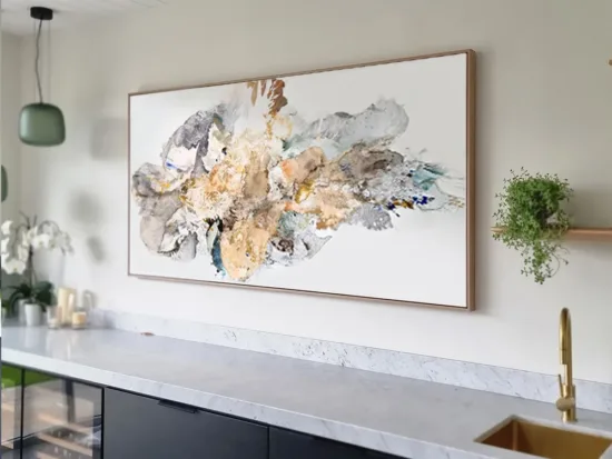 Abstract canvas painting by Michael Whitehead — original art, SOHO Galleries Sydney