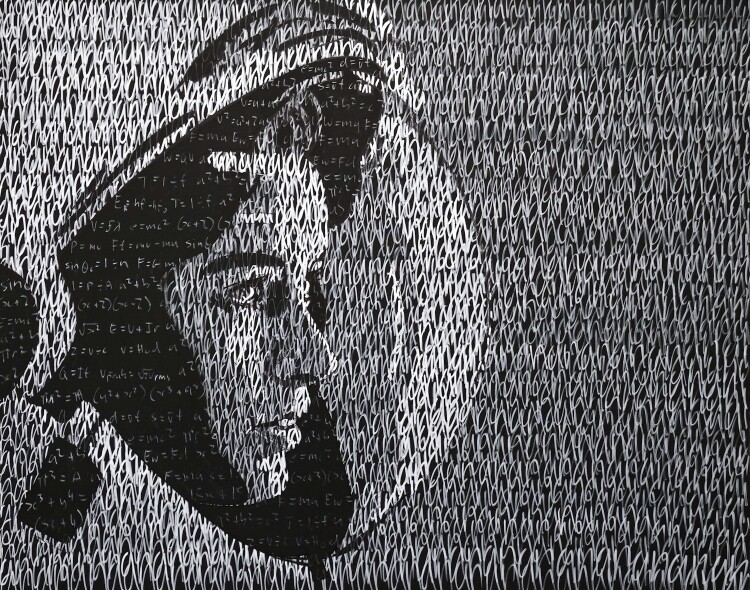 Woman on the moon - 153x122cm