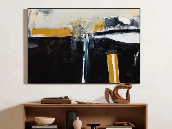 Abstract canvas painting by Phil Stallard — original art, SOHO Galleries Sydney