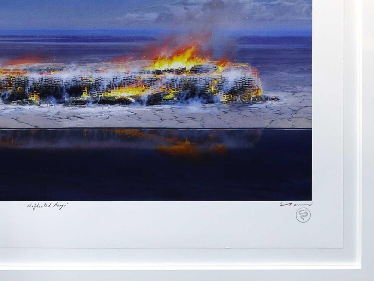 Tim Storrier print Reflected Days fire australia