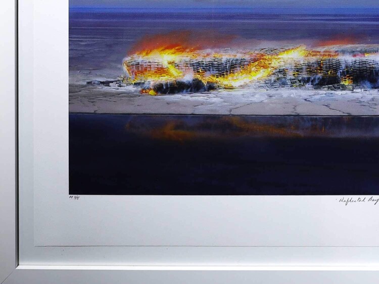 Tim Storrier print Reflected Days fire australia