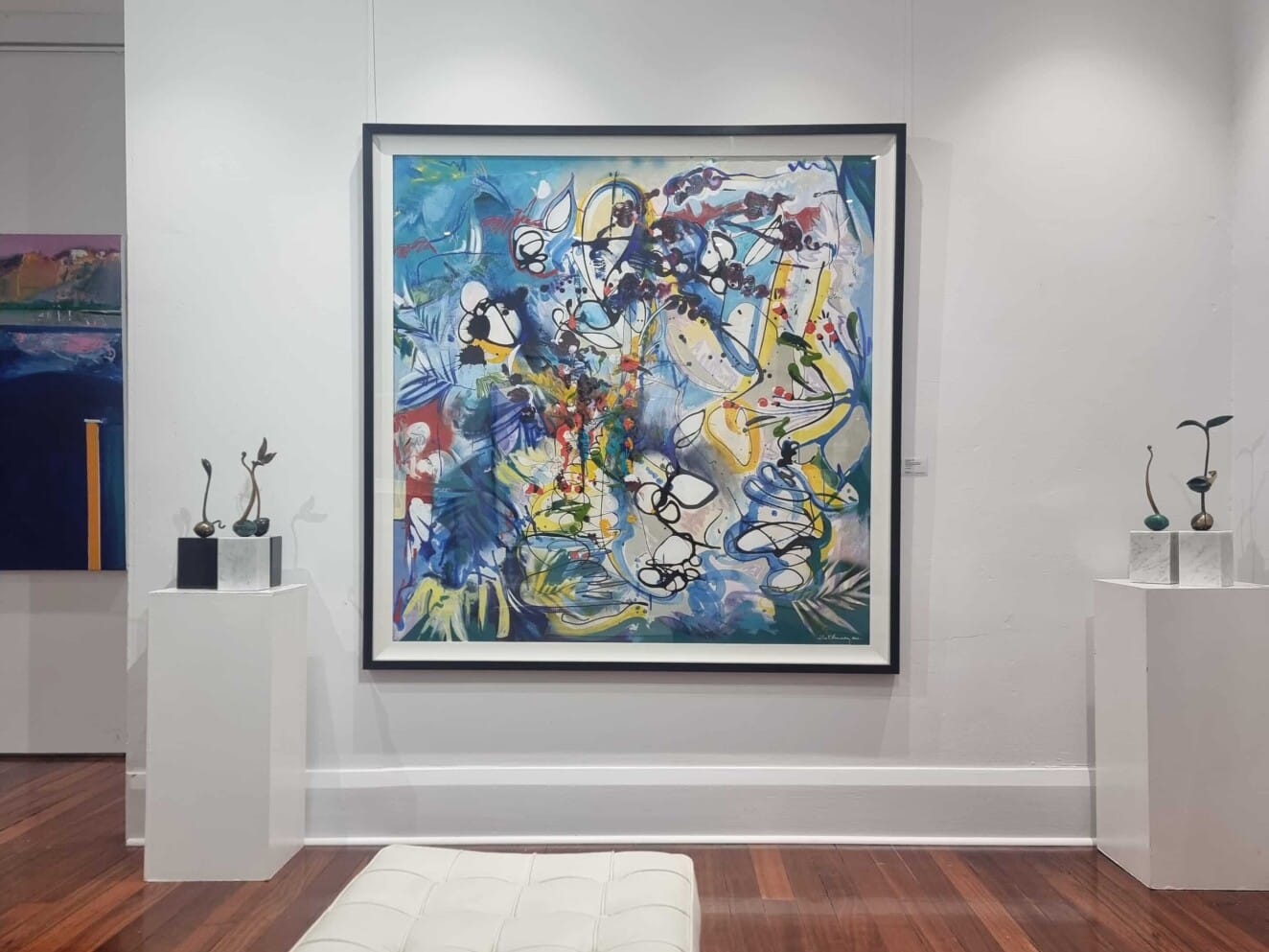 Tropics by Zoe Ellenberg – painting, 165x165cm (view 6) – SOHO Galleries Sydney