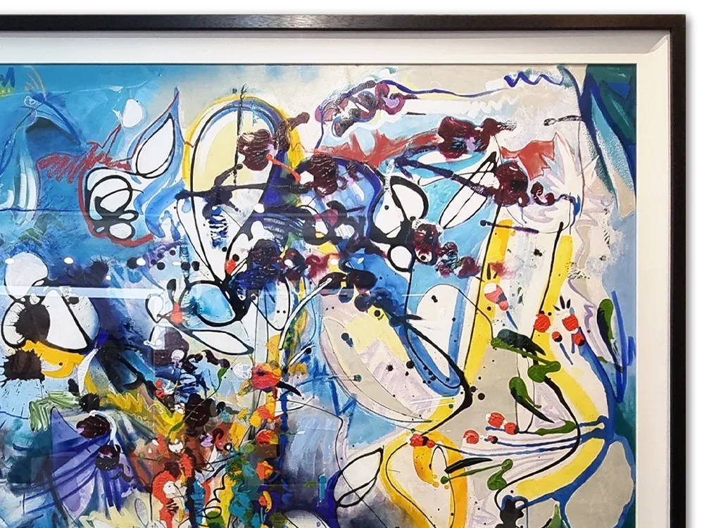 Tropics by Zoe Ellenberg – painting, 165x165cm (view 4) – SOHO Galleries Sydney
