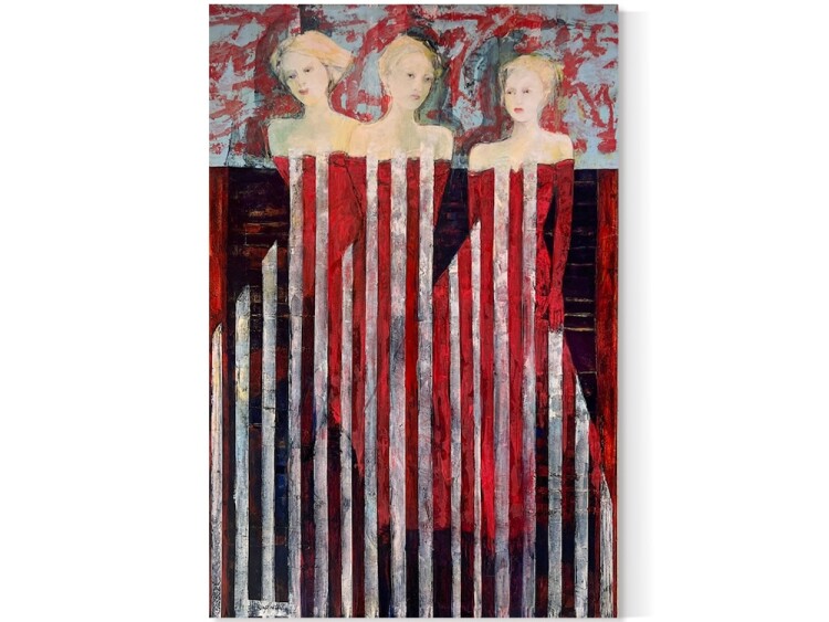 Three Muses - 112x 168cm
