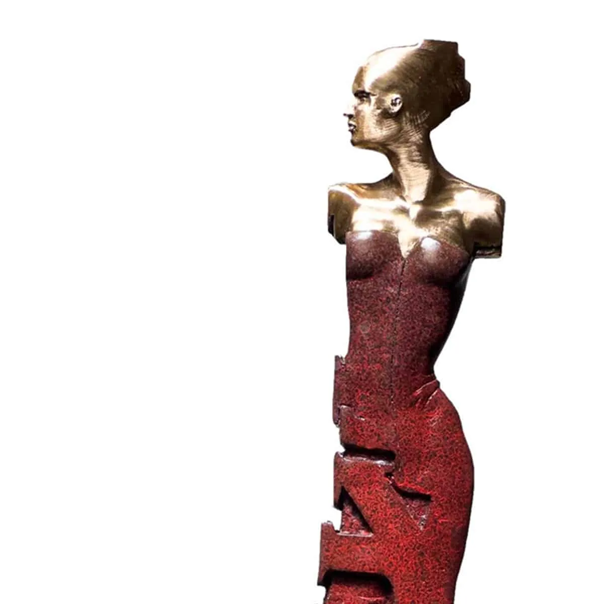 Dress Code (iv) by Stephen Glassborow – bronze sculpture, 55cm (view 3) – SOHO Galleries Sydney