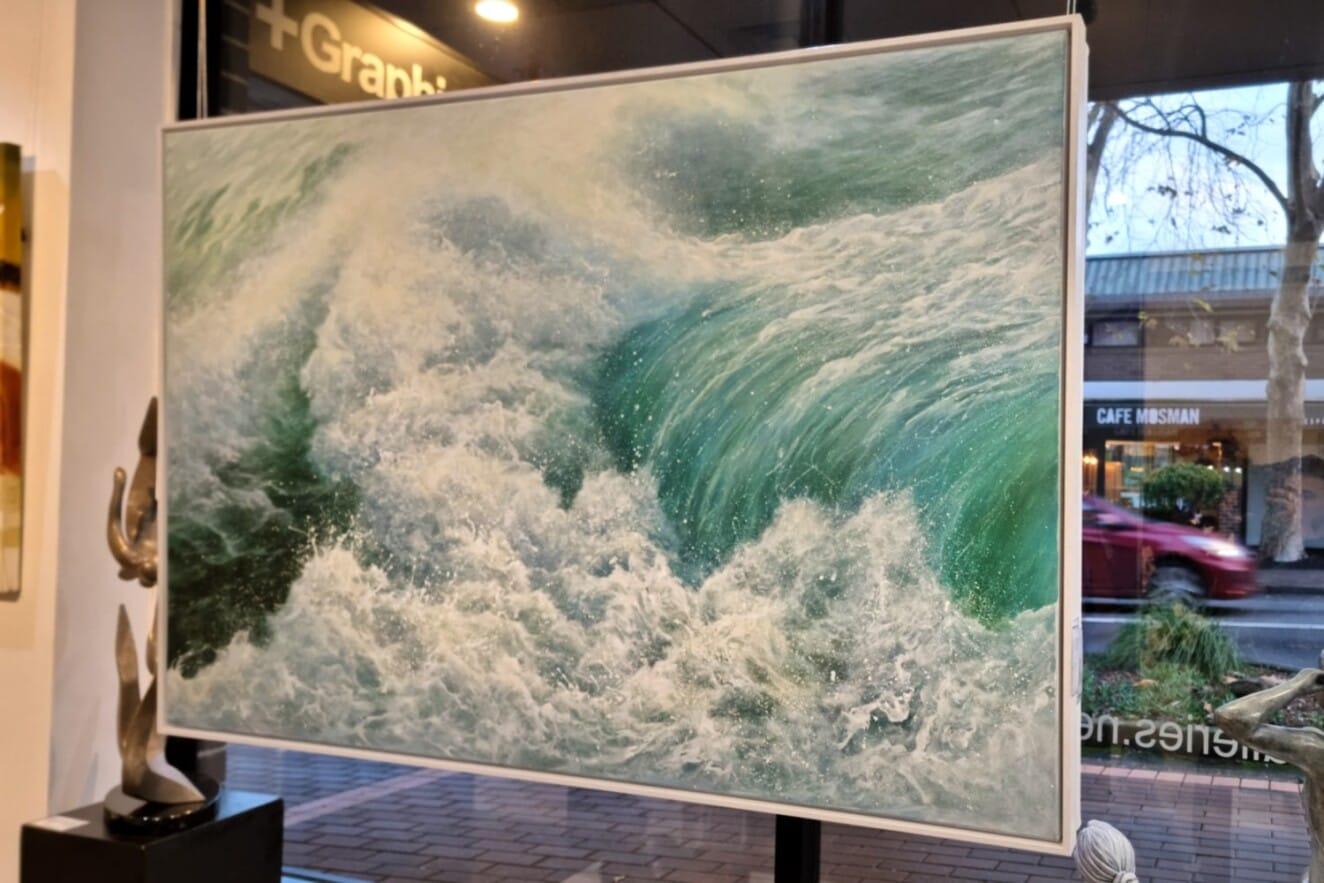 Coastal & water painting by Ann Skelly — original art, SOHO Galleries Sydney