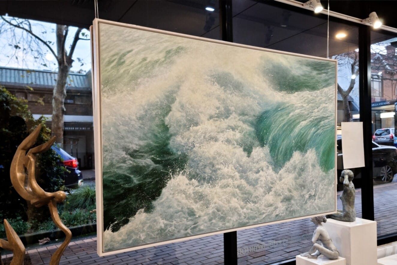 Coastal & water painting by Ann Skelly — original art, SOHO Galleries Sydney
