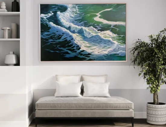 Coastal & water painting by Ann Skelly — original art, SOHO Galleries Sydney