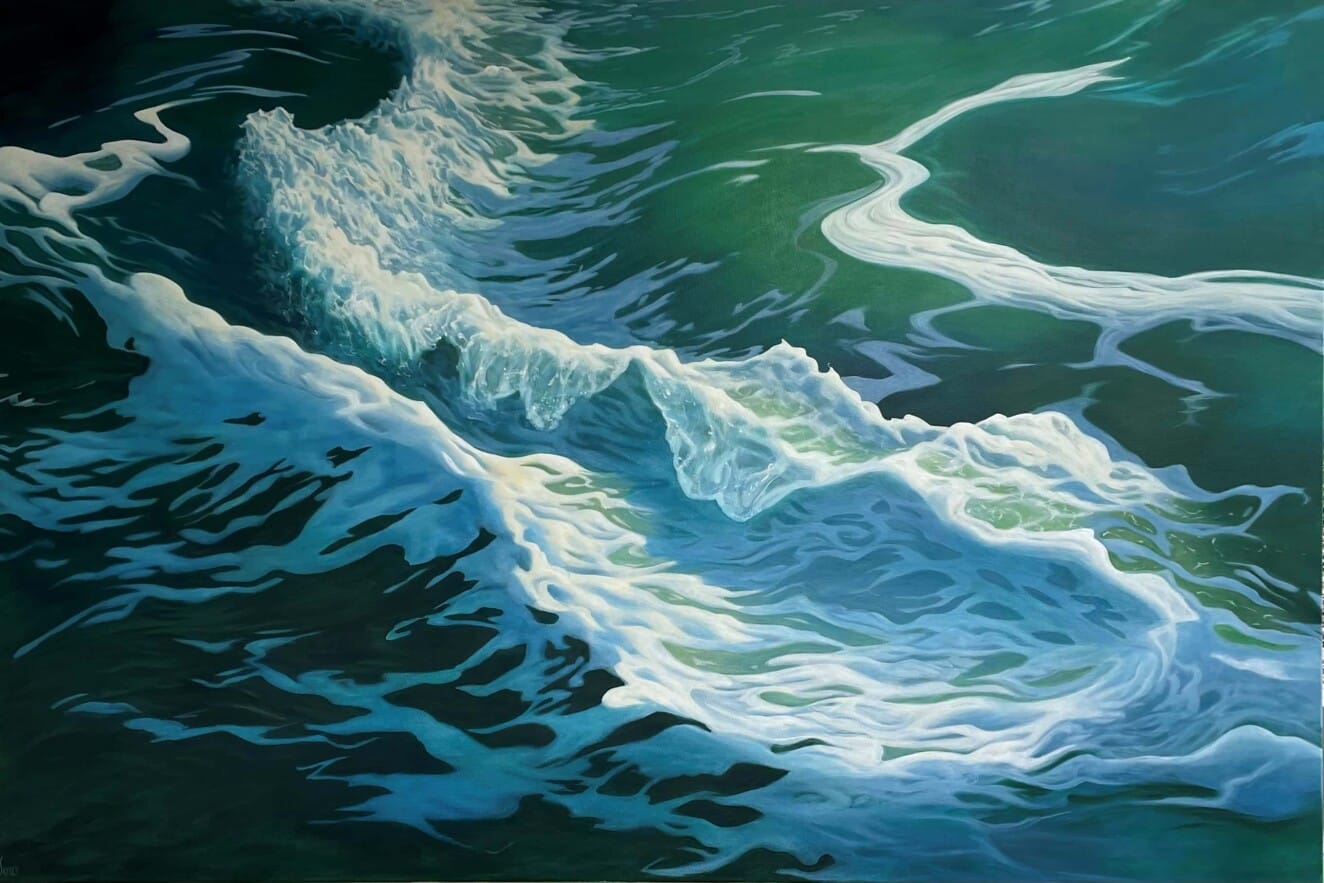 Coastal & water painting by Ann Skelly — original art, SOHO Galleries Sydney