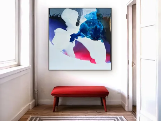 Abstract canvas painting by Conchita Carambano — original art, SOHO Galleries Sydney