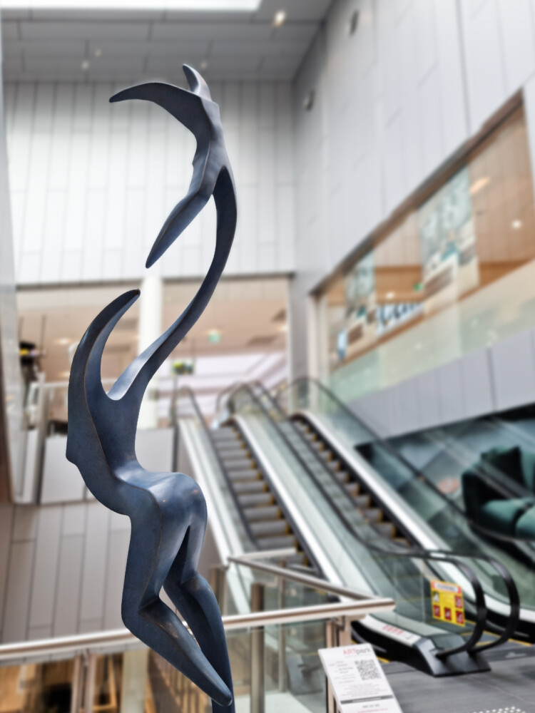 Up Up & away - bronze sculpture michael vaynman