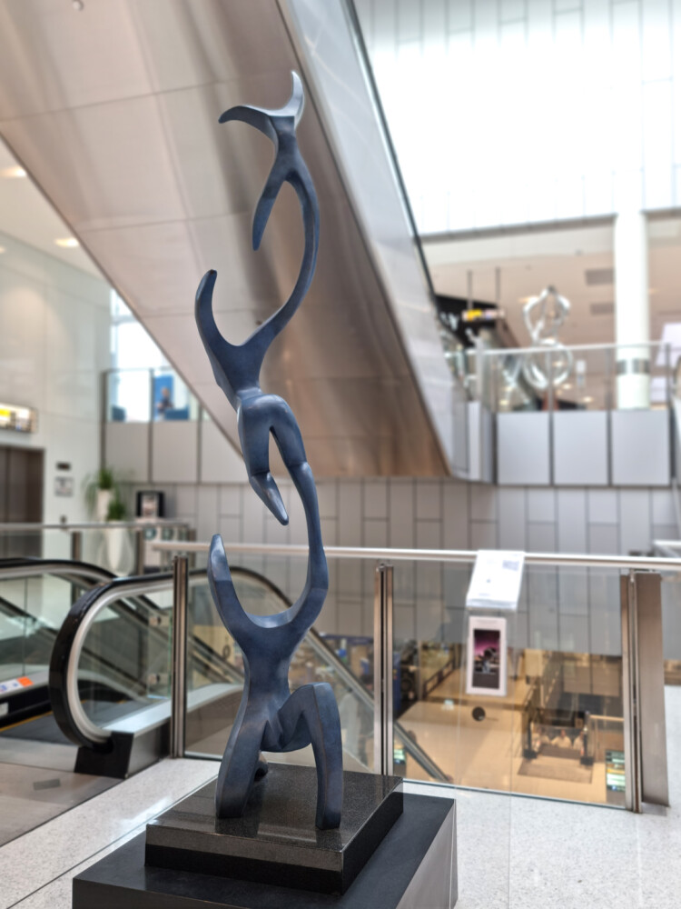 Up Up & away - bronze sculpture michael vaynman