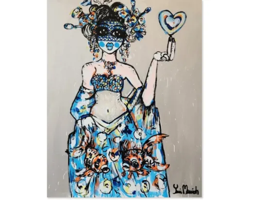 Abstract painting by Yosi Messiah — original art, SOHO Galleries Sydney