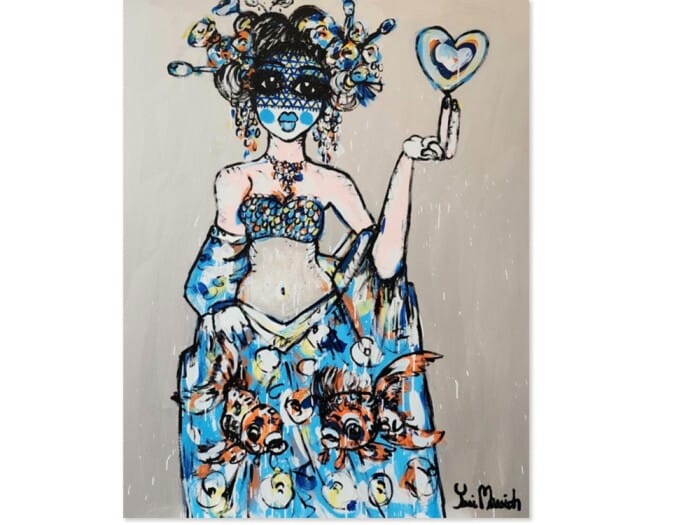 Abstract painting by Yosi Messiah — original art, SOHO Galleries Sydney