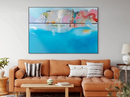 blue ocean abstract painting phill stallard