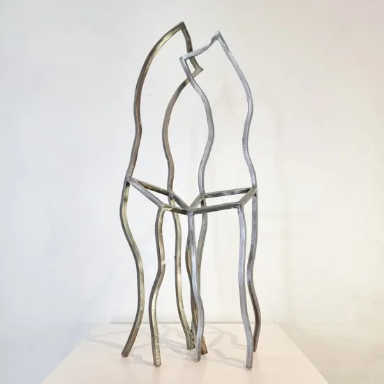 Stainless-steel sculpture by Emad Dhahir — original art, SOHO Galleries Sydney