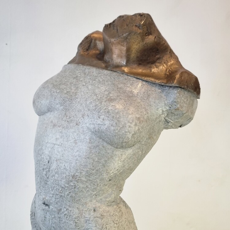 stephen glassborow sculpture, bust torso sculpture