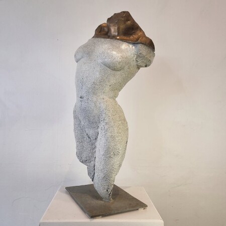 stephen glassborow sculpture, bust torso sculpture
