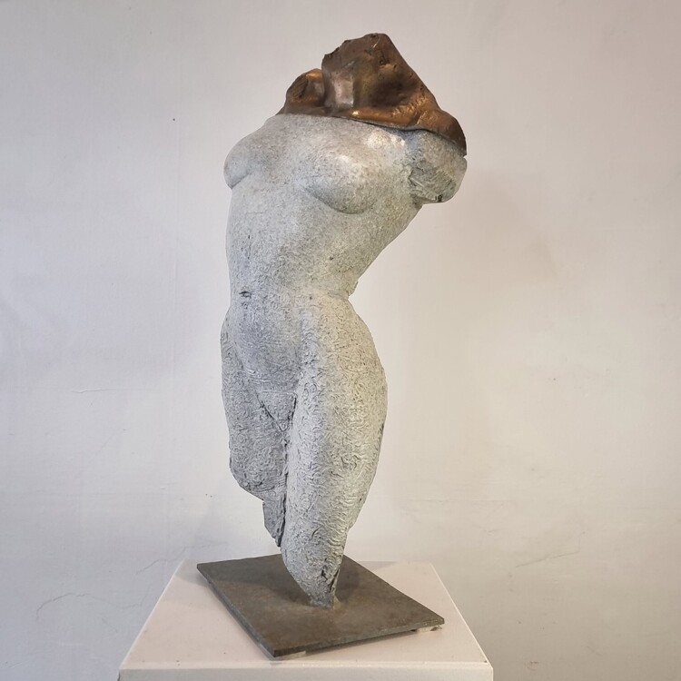 stephen glassborow sculpture, bust torso sculpture