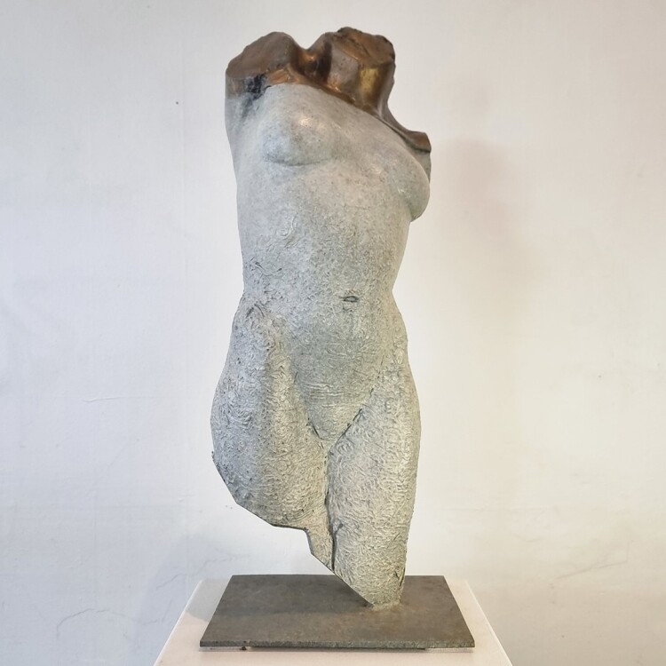 stephen glassborow sculpture, bust torso sculpture