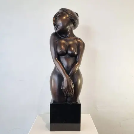 Chastity by Zygmunt Libucha – bronze sculpture, limited edition of 25, 60cm – SOHO Galleries Sydney