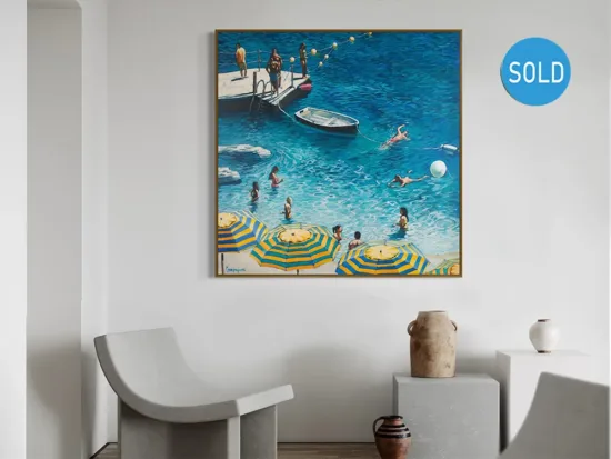 Contemporary realism painting by Gino Campagnaro — original art, SOHO Galleries Sydney