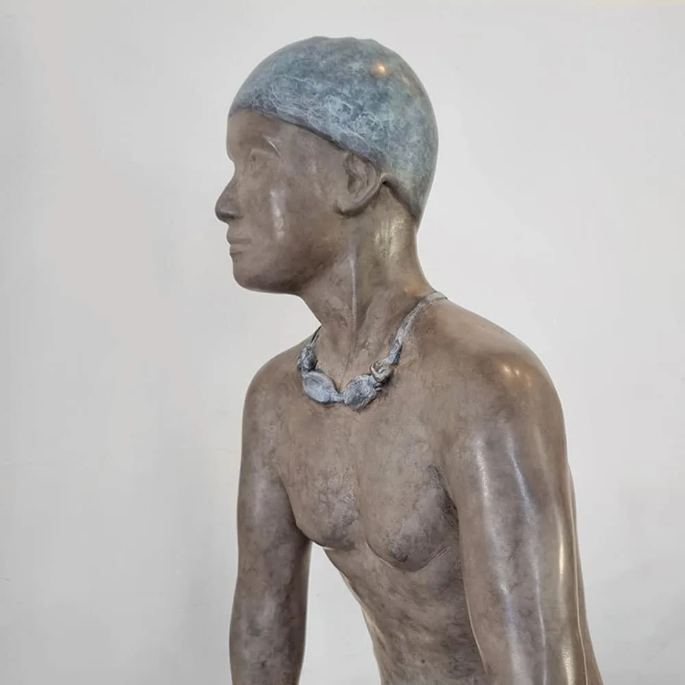 He Said by Mela Cooke – bronze sculpture, limited edition of 30, 70cm (view 4) – SOHO Galleries Sydney
