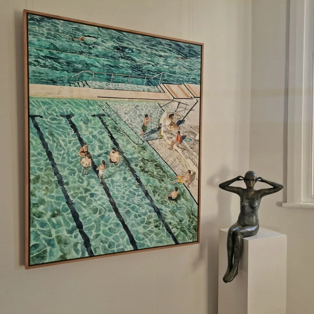 Into the Blue by Mela Cooke – bronze sculpture, 67cm (view 4) – SOHO Galleries Sydney