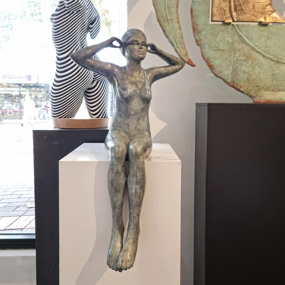 Into the Blue by Mela Cooke – bronze sculpture, 67cm (view 7) – SOHO Galleries Sydney