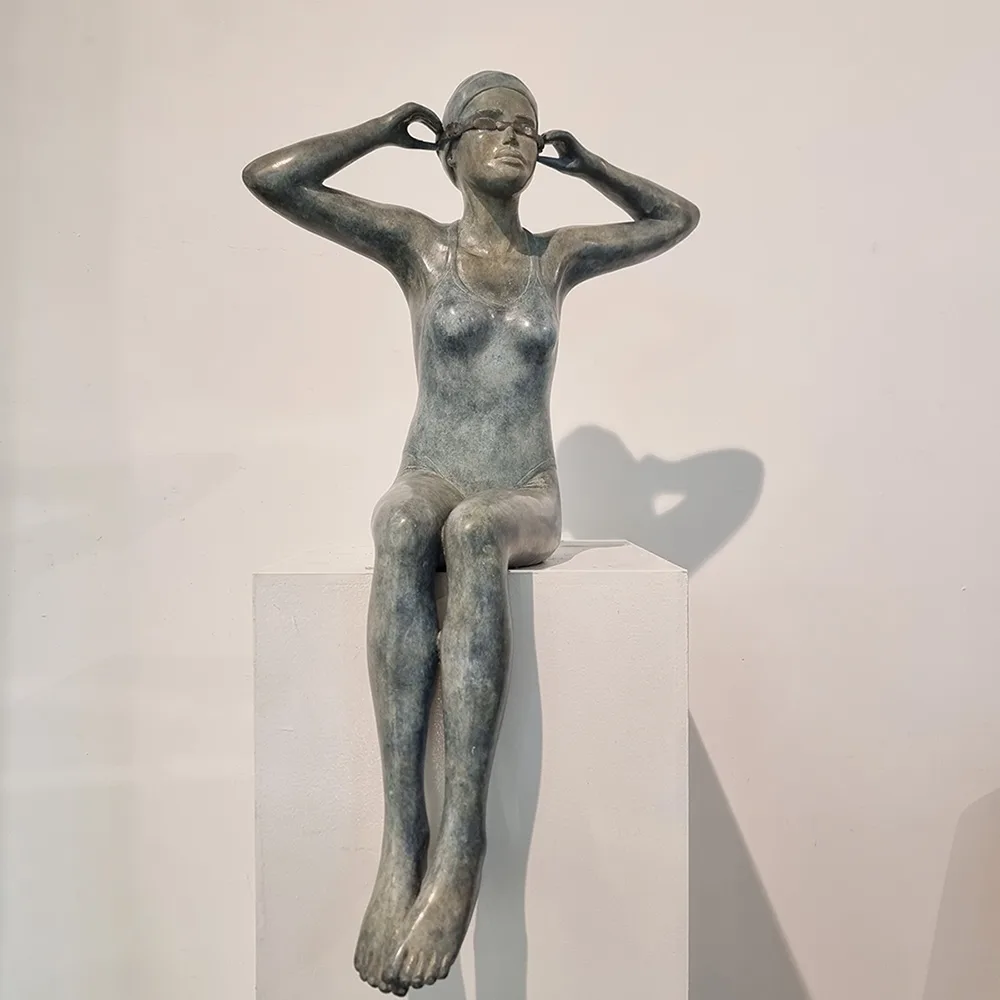 Into the Blue by Mela Cooke – bronze sculpture, 67cm (view 6) – SOHO Galleries Sydney