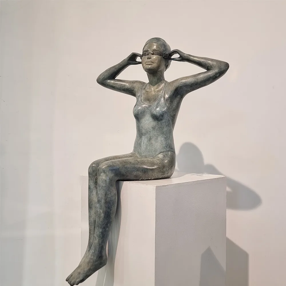 Into the Blue by Mela Cooke – bronze sculpture, 67cm (view 5) – SOHO Galleries Sydney