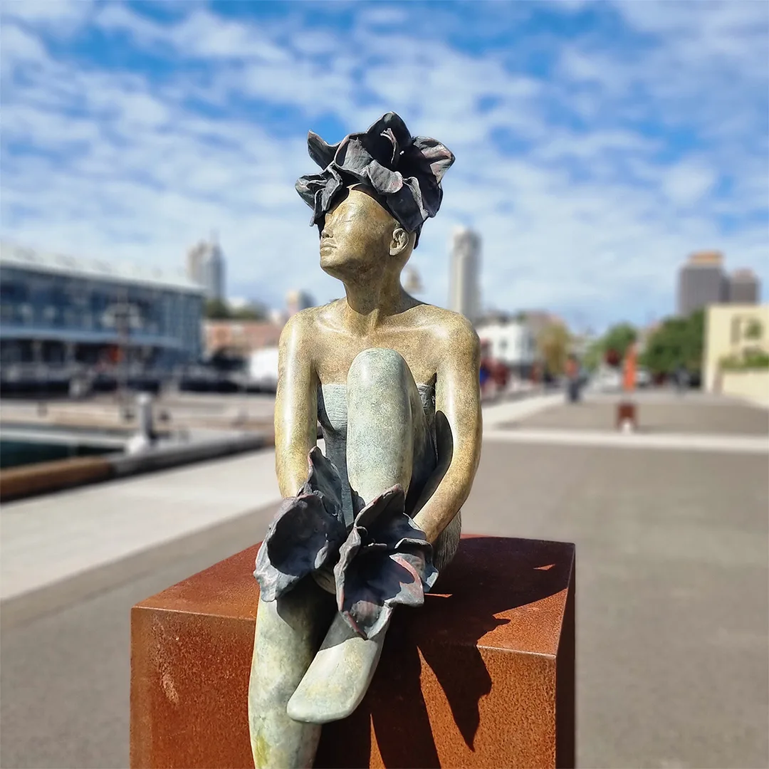 Midsummer Night Dream by Mela Cooke – bronze sculpture, limited edition of 25, 160cm (view 2) – SOHO Galleries Sydney