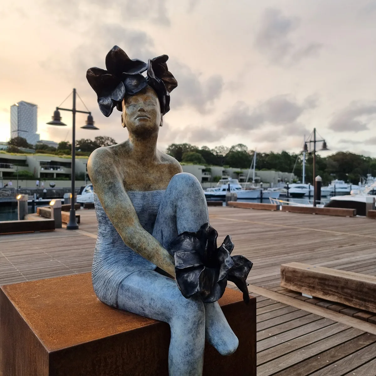 Midsummer Night Dream by Mela Cooke – bronze sculpture, limited edition of 25, 160cm (view 6) – SOHO Galleries Sydney