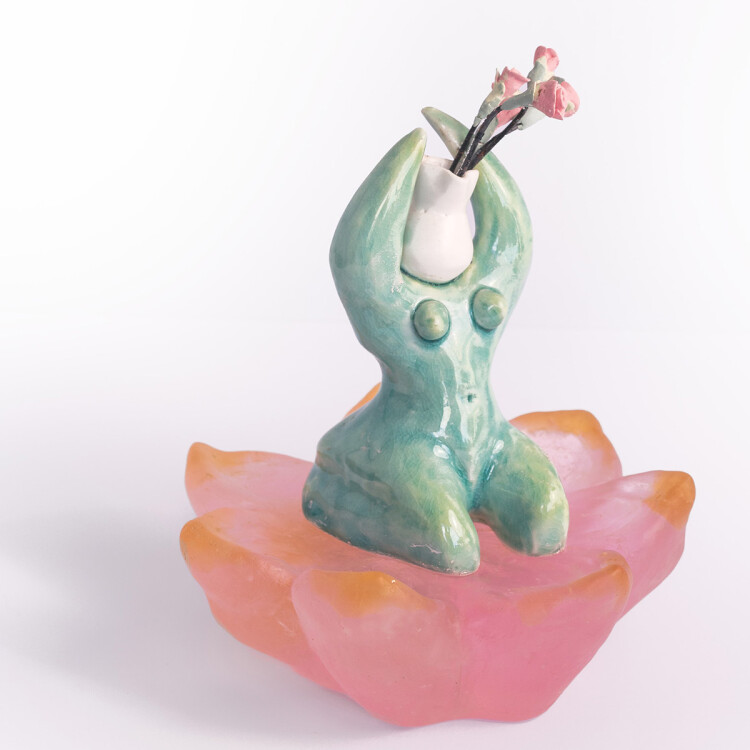 quanyin guanyin Glass sculpture