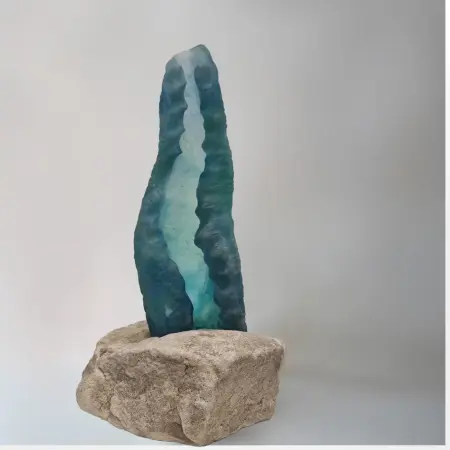glass sculpture - sallie portnoy -