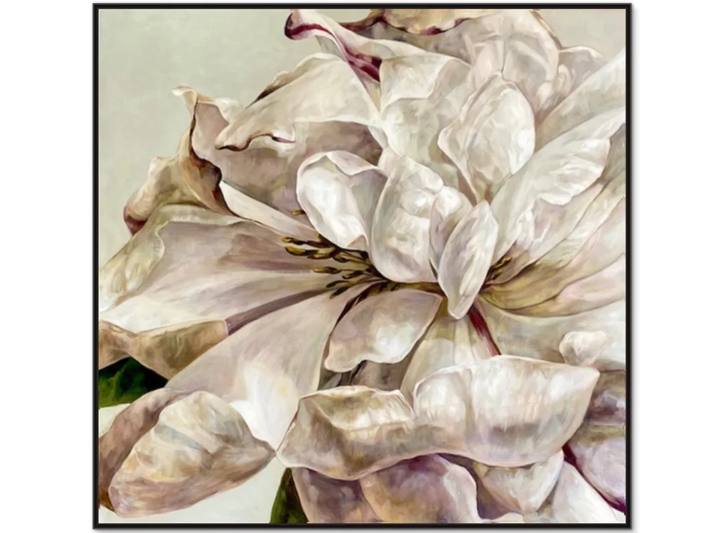 Luxuriate by Marilou Palazon – acrylic on canvas painting, 125x125cm (view 2) – SOHO Galleries Sydney