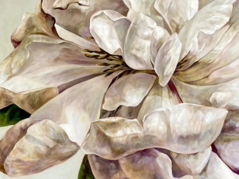 Luxuriate by Marilou Palazon – acrylic on canvas painting, 125x125cm (view 3) – SOHO Galleries Sydney