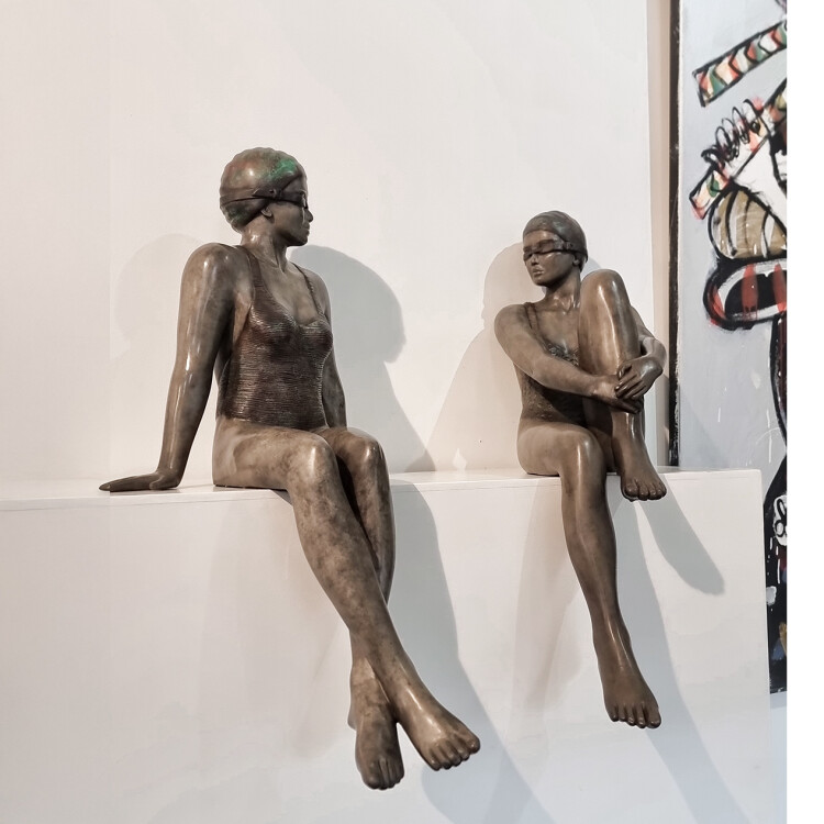 mela cooke bronze sculpture - Kindred Spirits