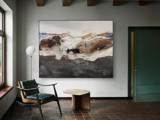 Conchita Carambano Sand Soil Sky by Conchita Carambano – painting, 150x180cm – SOHO Galleries Sydney