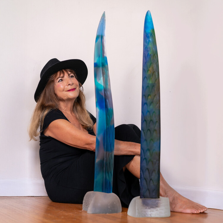 Sallie Portnoy Glass sculpture