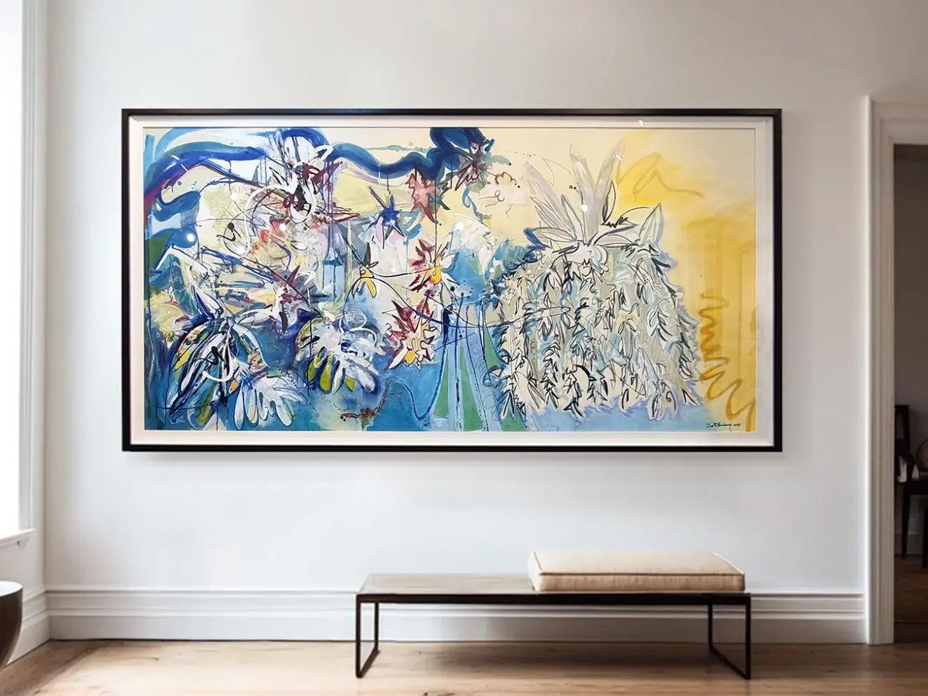 dancing orchids amongst the airplants - (SOLD)