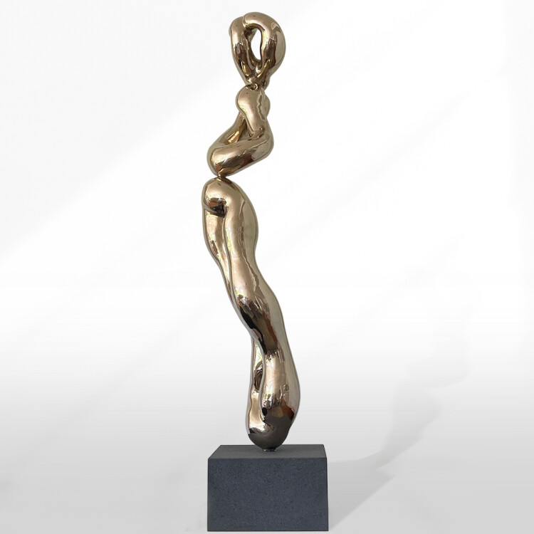 abstract bronze sculpture