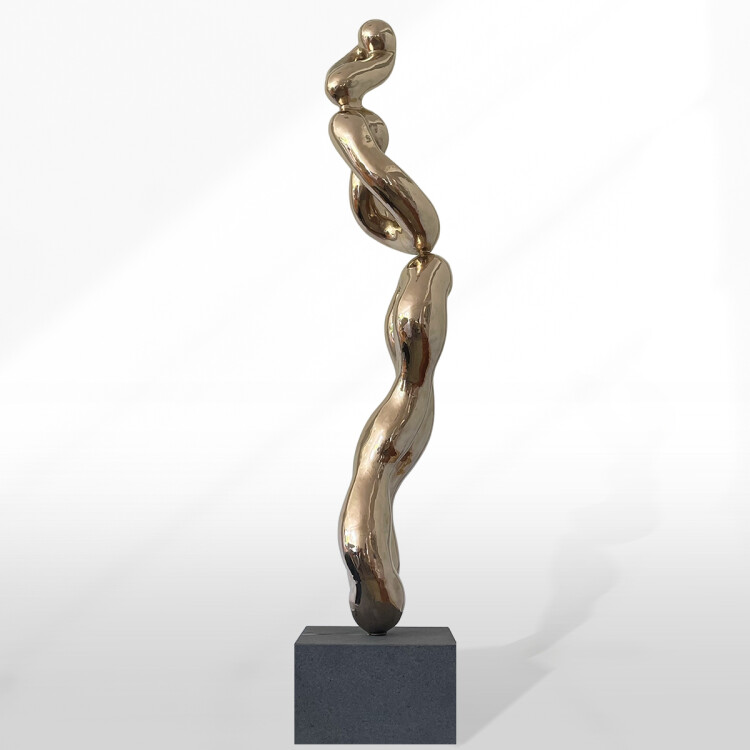 abstract bronze sculpture