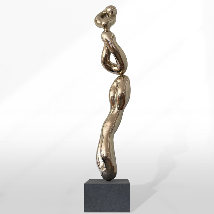 abstract bronze sculpture